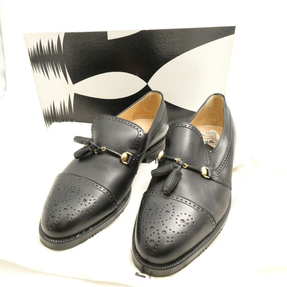 超希少MORESCHIモレスキー ペッカリーコンビタッセルローファー茶UK7 超希少MORESCHIモレスキー ペッカリーコンビタッセルローファー茶UK7