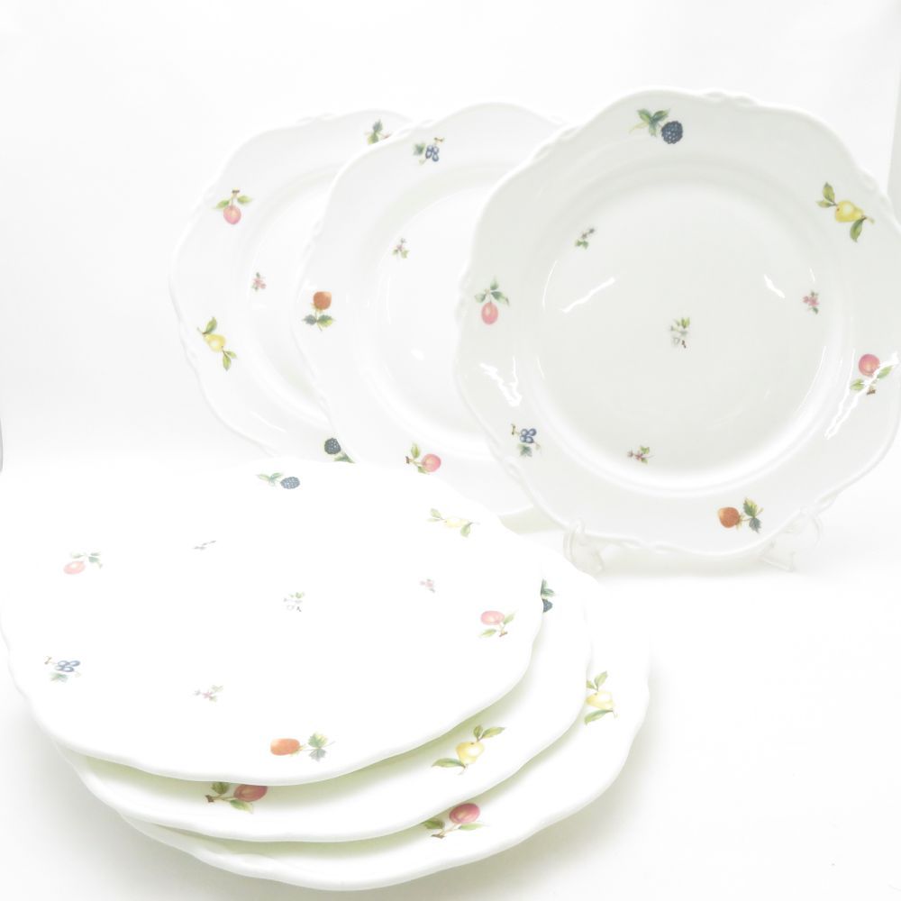 WEDGWOOD ウェッジウッド METALLISED メタライズ フルーツ柄 大皿 6枚