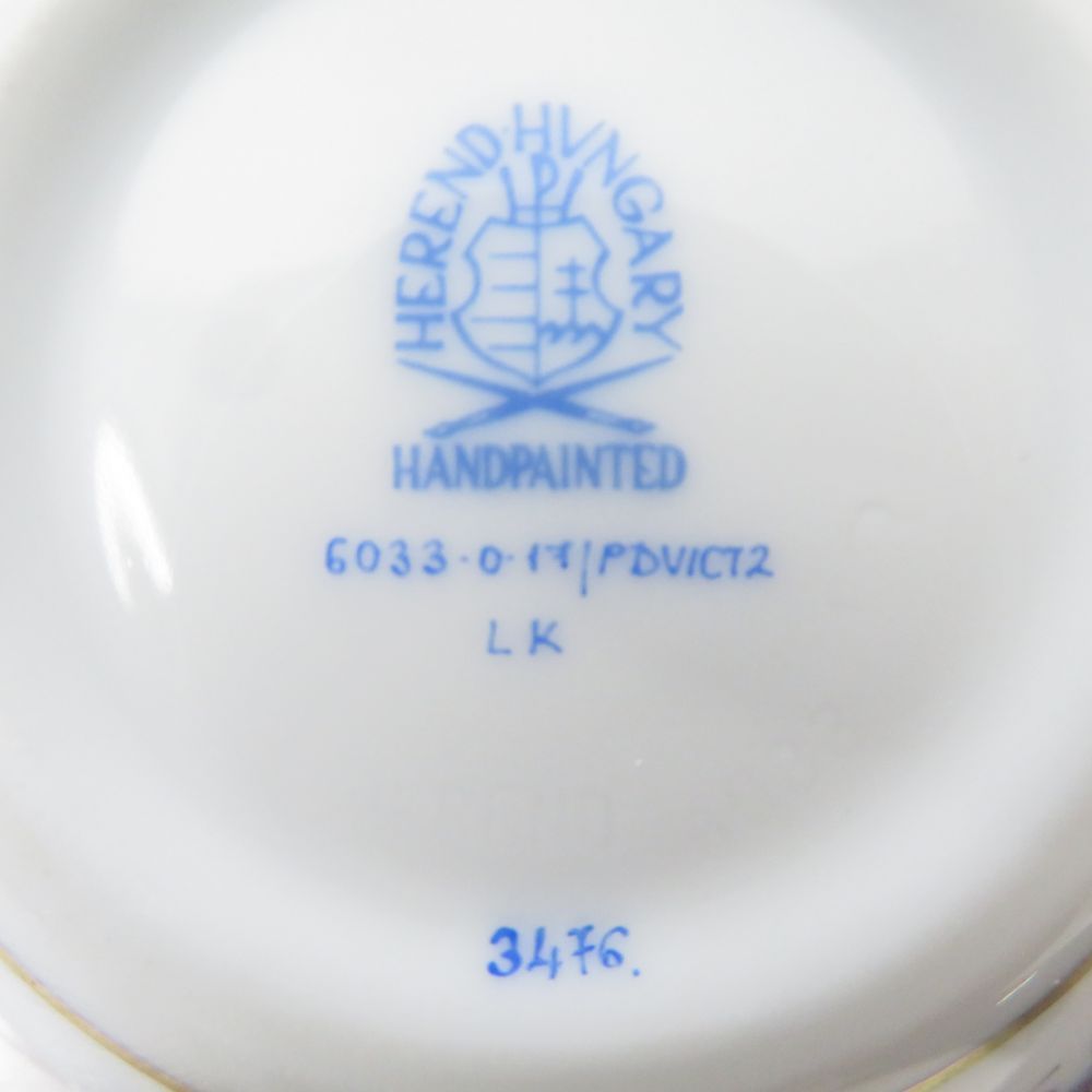 Herend ヘレンド ヴィクトリア ラウンドボックス ボンボニエール 小物