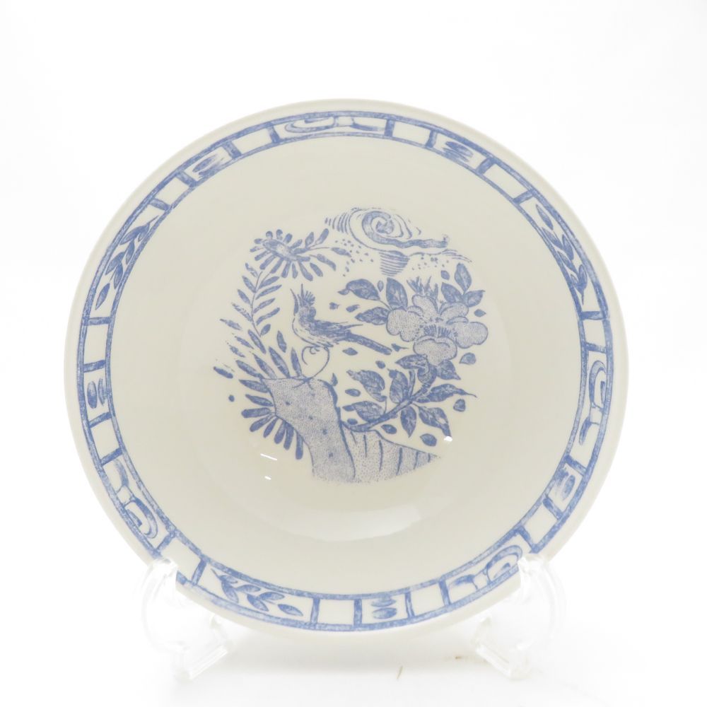 美品 Gien ジアン OISEAU BLEU オワゾブルー ボウル 16cm 深皿