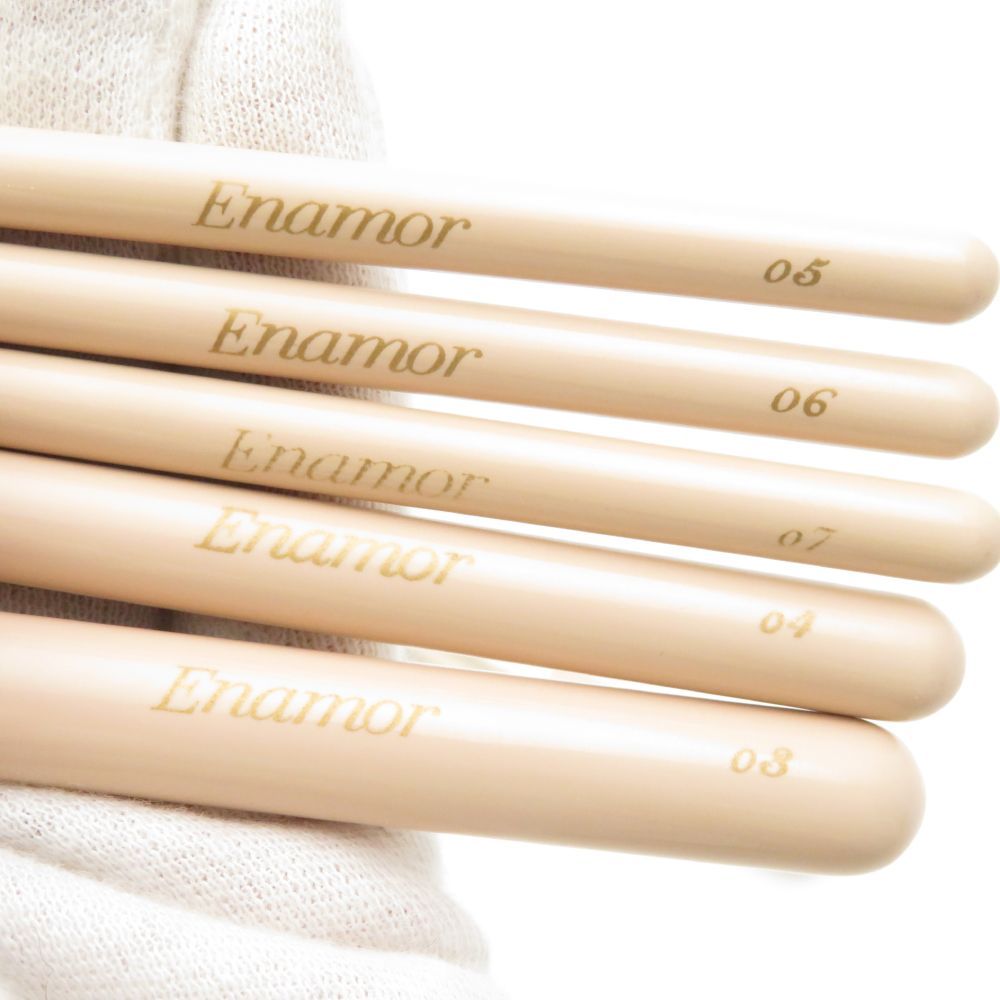 未使用 Enamor エナモル メイクブラシ 熊野筆 7本セット YouTuberかじ