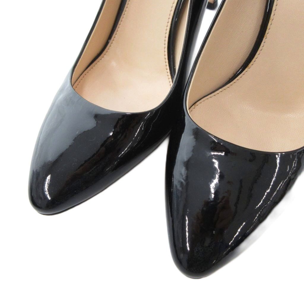 プラダ PRADA パテント パンプス エナメルレザー ハイヒール 35 黒