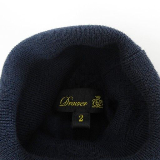 ドゥロワー Drawer 近年 18G 5分袖 タートルネックニット カットソー