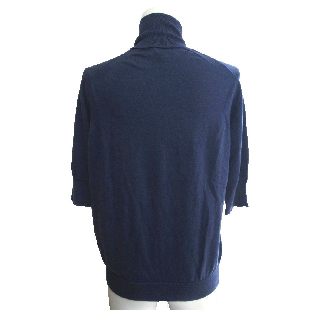 ドゥロワー Drawer 近年 18G 5分袖 タートルネックニット カットソー