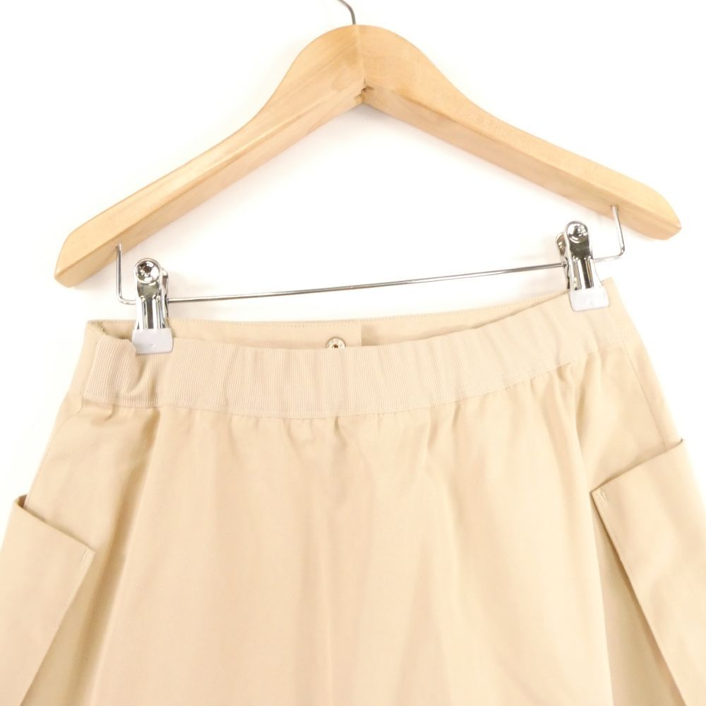 Drawerドゥロワー ベージュ フレアロングスカート 38 Drawerドゥロワー