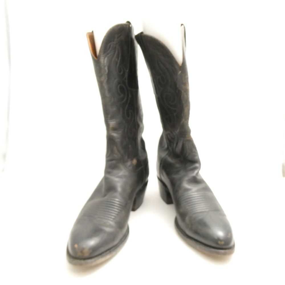 難有 LUCCHESE ルケーシー ウエスタンブーツ 8 1/2D 26.5cm相当 レザー