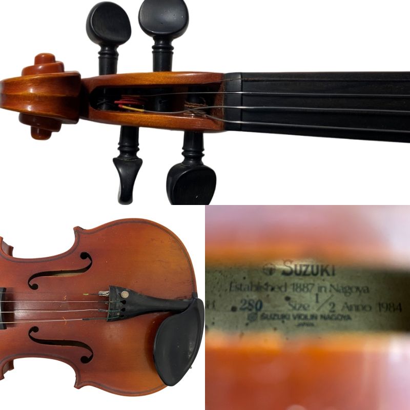 SUZUKI 子供用バイオリン 3点セット No.280 1/2 No.220 1/4 No.220 1/8