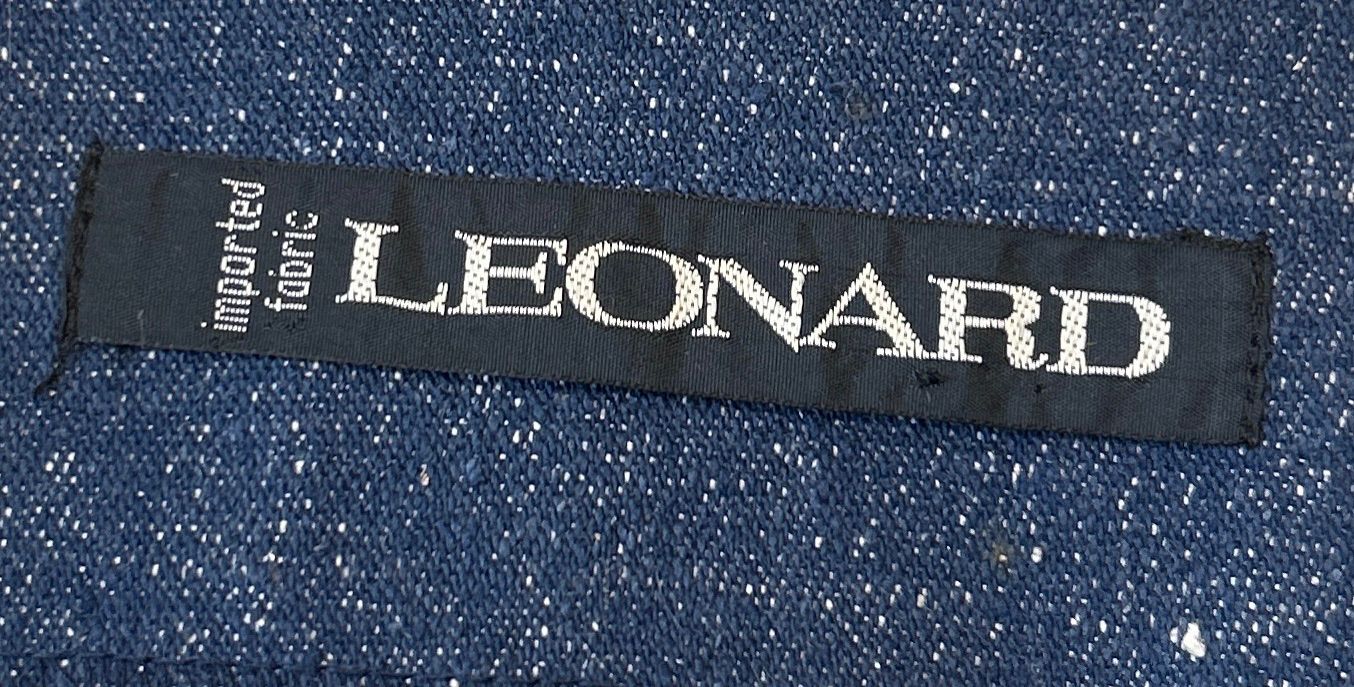 RE330 LEONARD レオナール デニムジャケット 刺繍 レディース ブルー