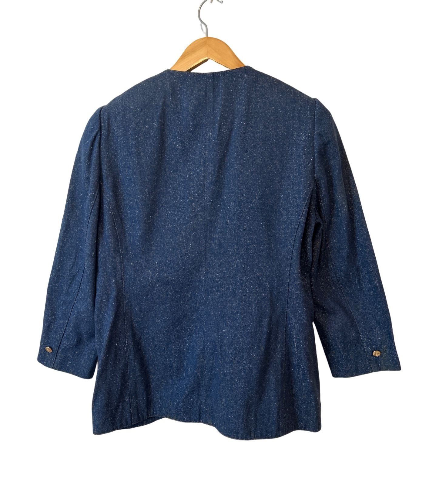 RE330 LEONARD レオナール デニムジャケット 刺繍 レディース ブルー