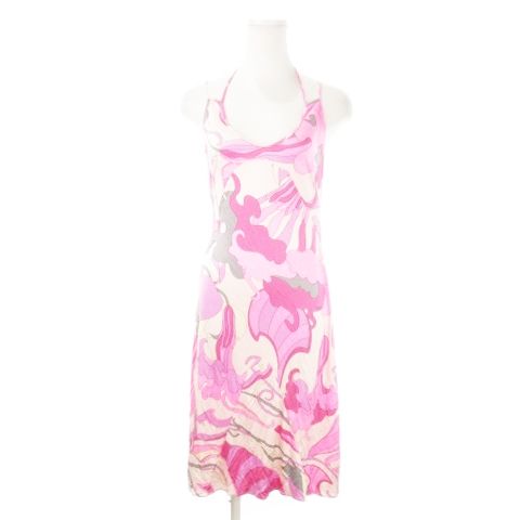 エミリオプッチ EMILIO PUCCI ワンピース キャミワンピ ひざ丈 シルク