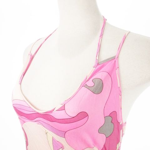 エミリオプッチ EMILIO PUCCI ワンピース キャミワンピ ひざ丈 シルク