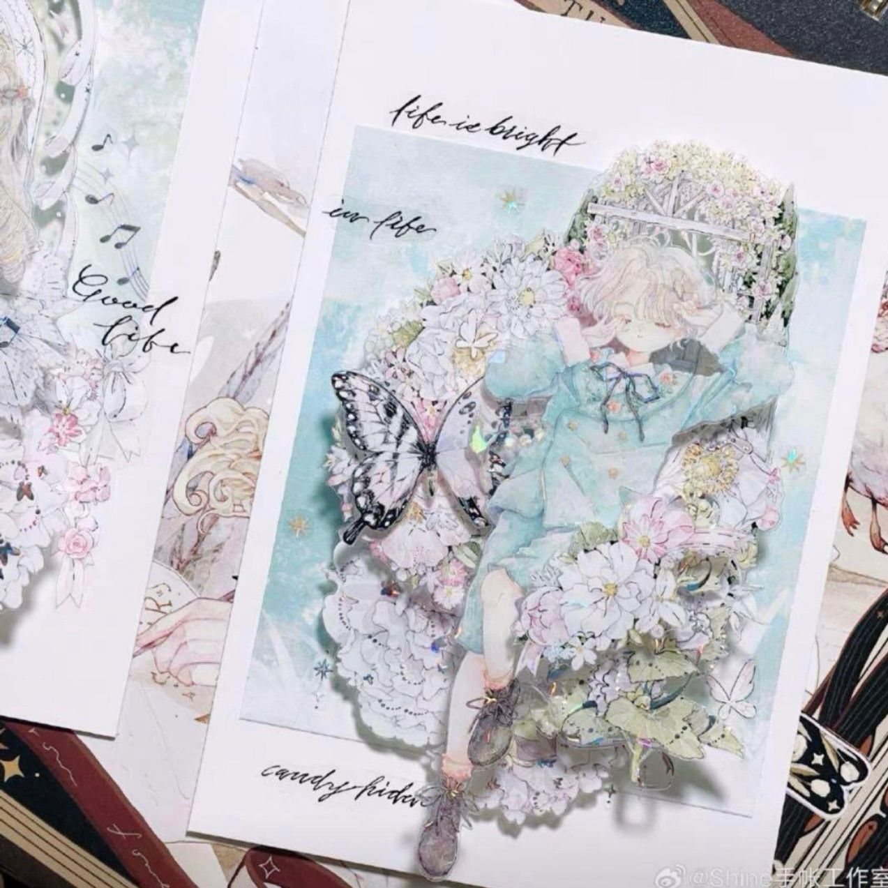 贝壳光 6cm×10m 枕边语 海外マスキングテープ 海外マステ 人物 - メルカリ