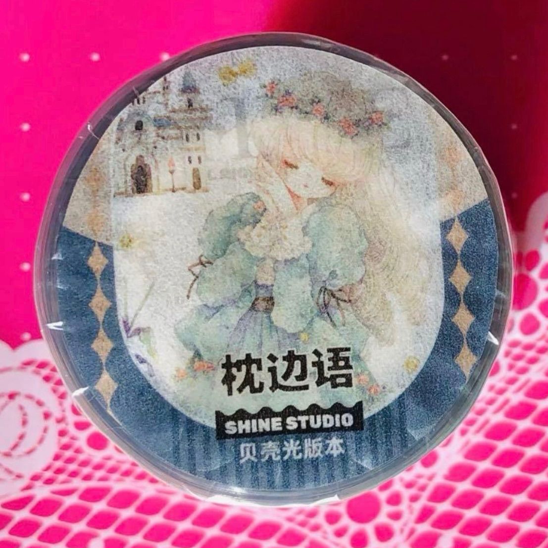 贝壳光 6cm×10m 枕边语 海外マスキングテープ 海外マステ 人物 - メルカリ