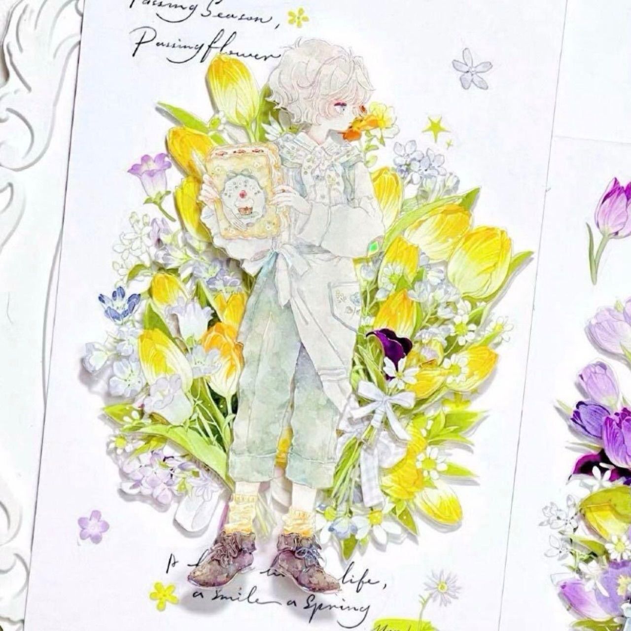 贝壳光 6cm×10m 枕边语 海外マスキングテープ 海外マステ 人物 - メルカリ