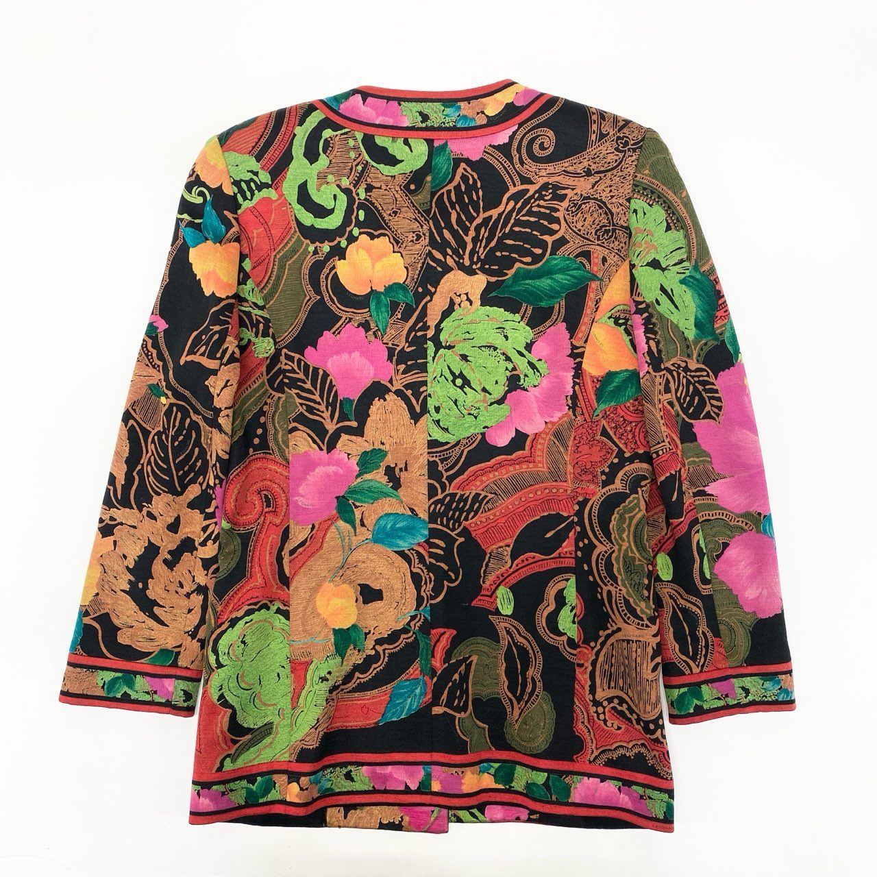 58k22 LEONARD FASHION レオナール ノーカラージャケット ロング