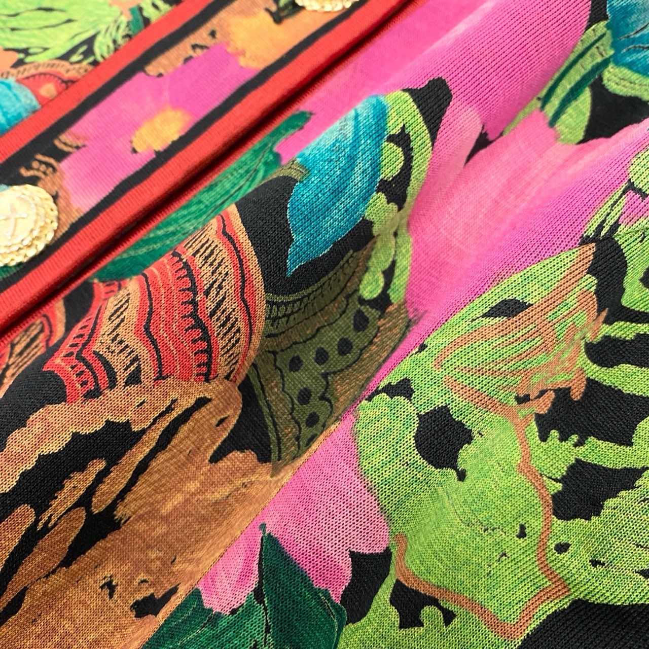 58k22 LEONARD FASHION レオナール ノーカラージャケット ロング