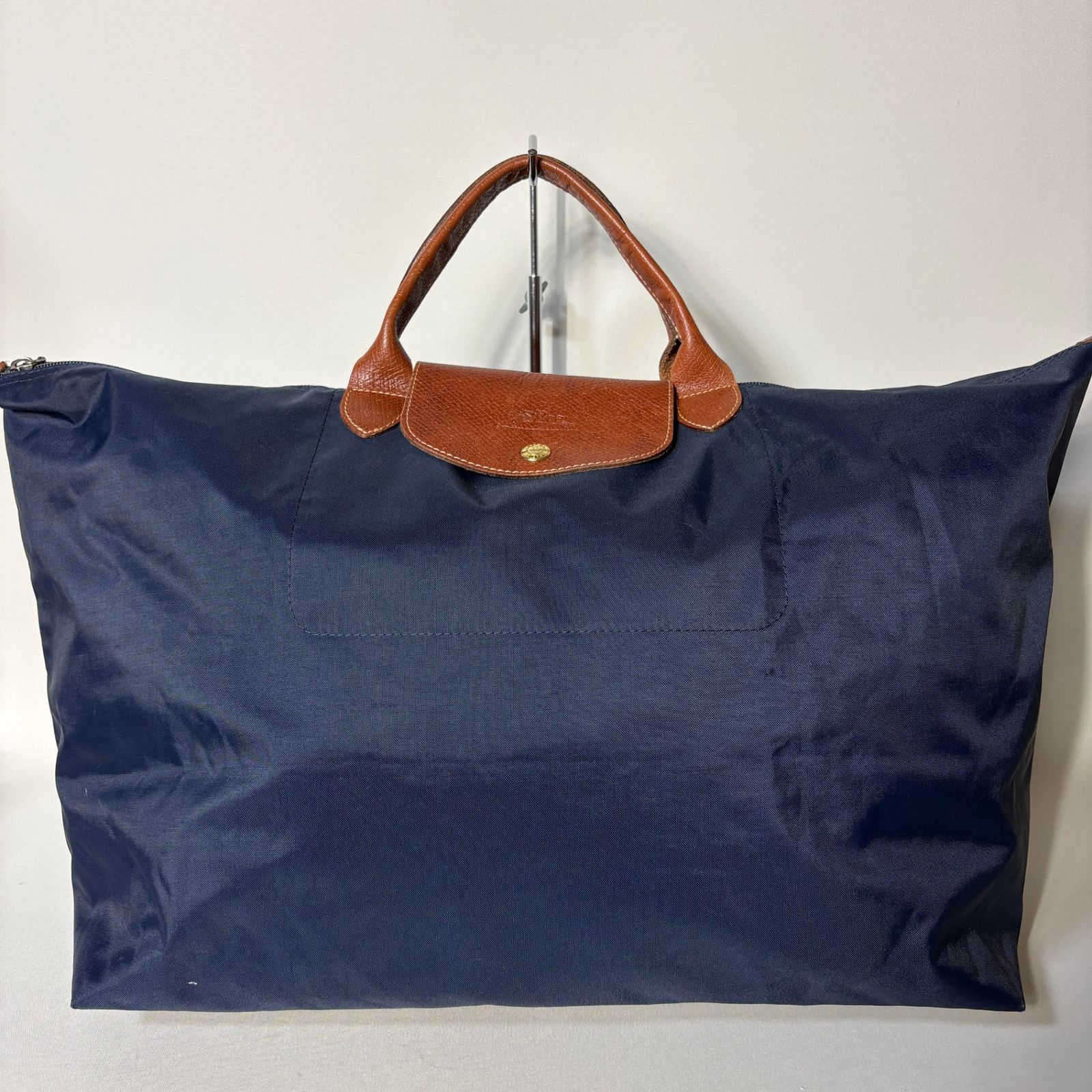 美品LONGCHAMP プリアージュ トートバッグ レザーボストンバッグ紺