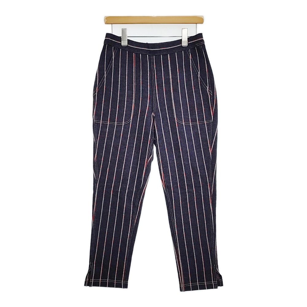 45R/45rpm ジャージフラノの桃比女スパッツ 定価31900円 パンツ 20AW ネイビー レッド レディース フォーティーファイブアールピーエム【中古】5-1108T♪ 45R/45rpm ジャージフラノの桃比女スパッツ 定価31900円 パンツ 20AW