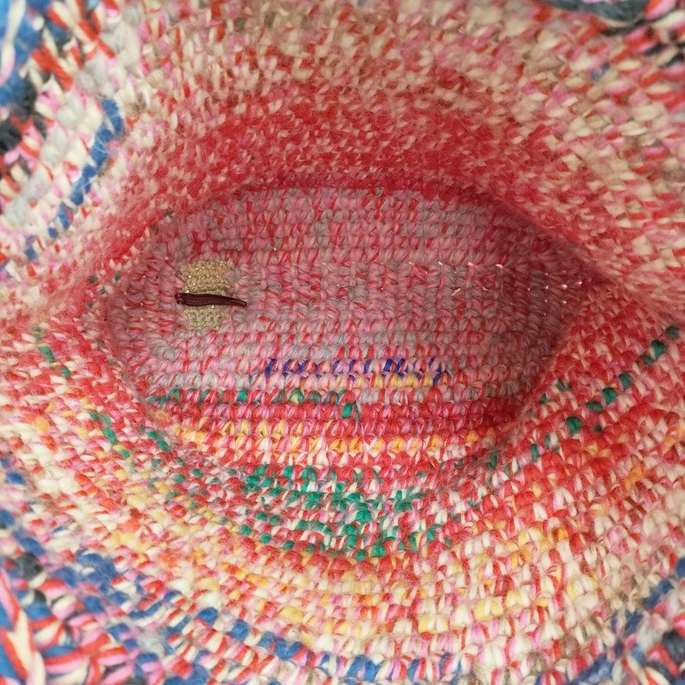 DANIELA GREGIS 編み込み ウール ニット トートバッグ レッド