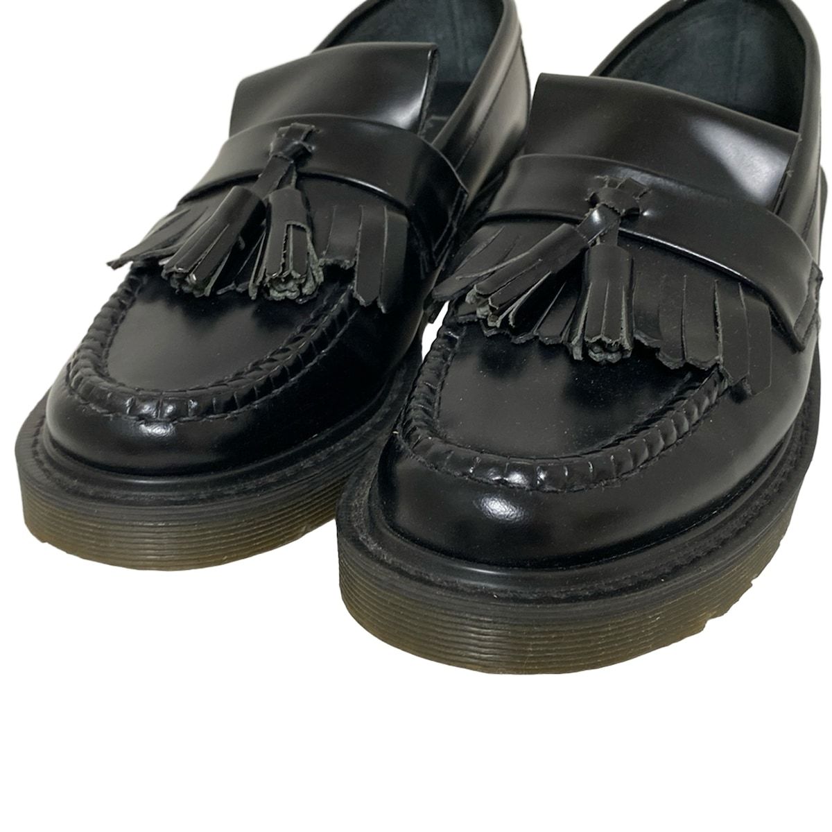 Loake イングランド製　フリンジ付き ブラックローファー【返品可能】 Loake ローファー 黒 フリンジ付き uk4.5 【公式通販】