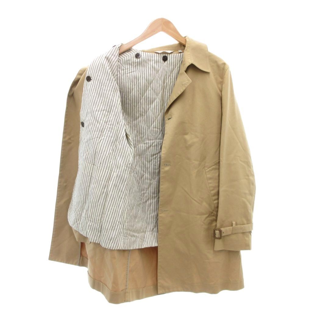 エディフィス EDIFICE ステンカラーコート ライナー付 ミドル ハーフ丈