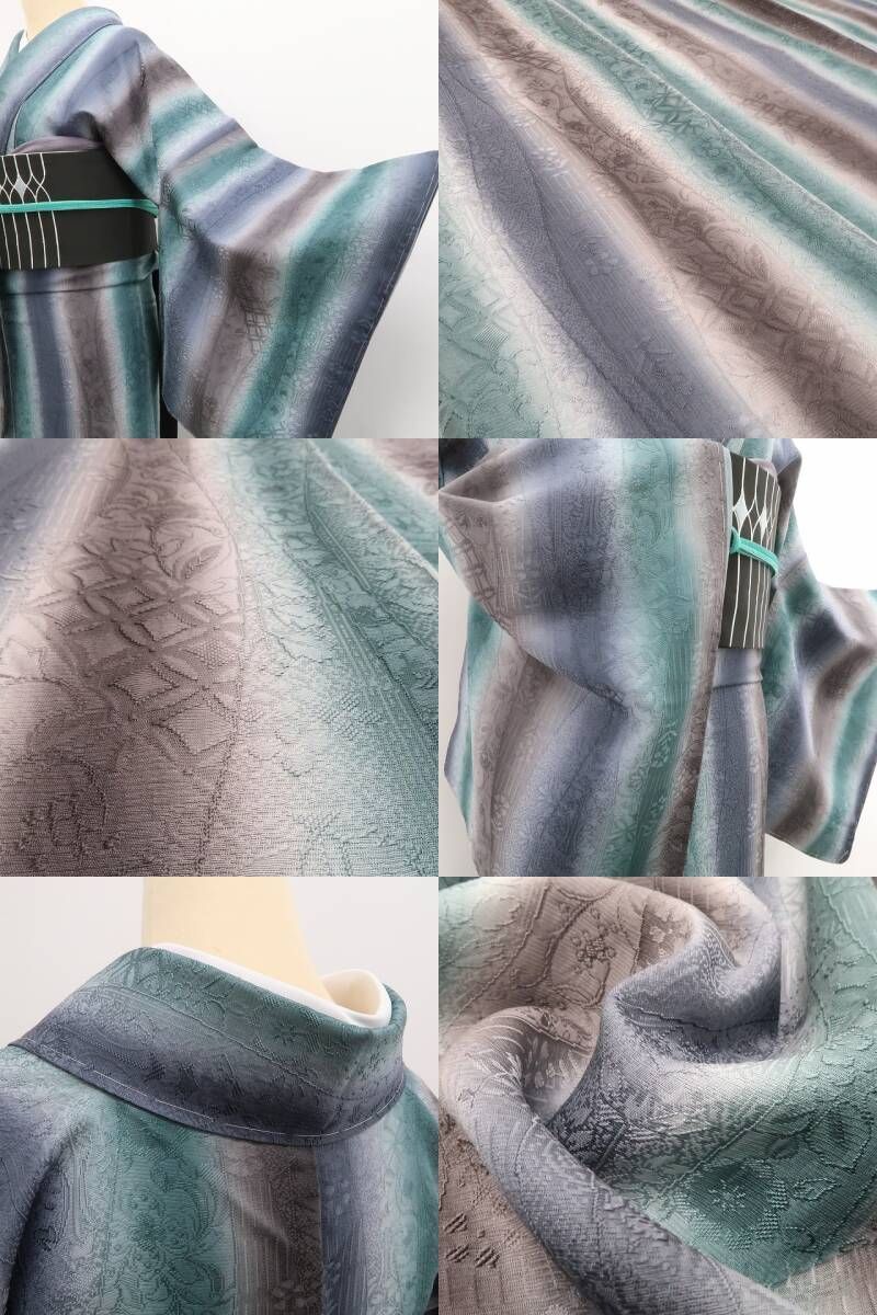 色彩が重なる奥深き洒落感 小紋