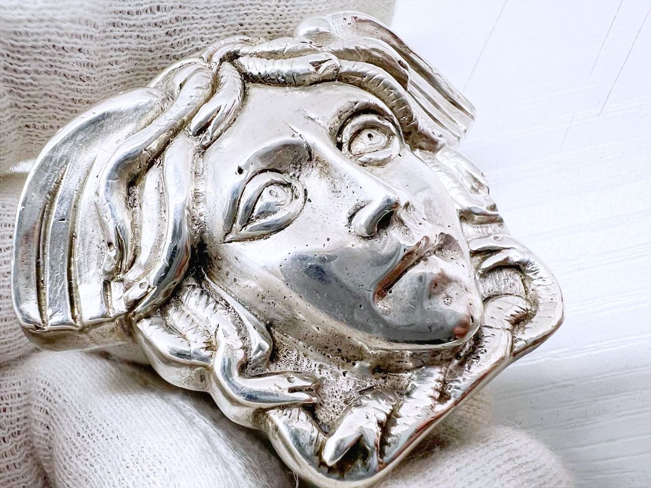 レア VERSACE ヴェルサーチ シルバー925 SV925 メデューサ ベルト