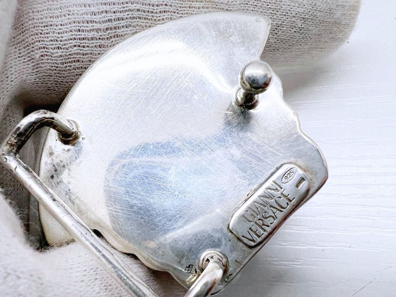 レア VERSACE ヴェルサーチ シルバー925 SV925 メデューサ ベルト