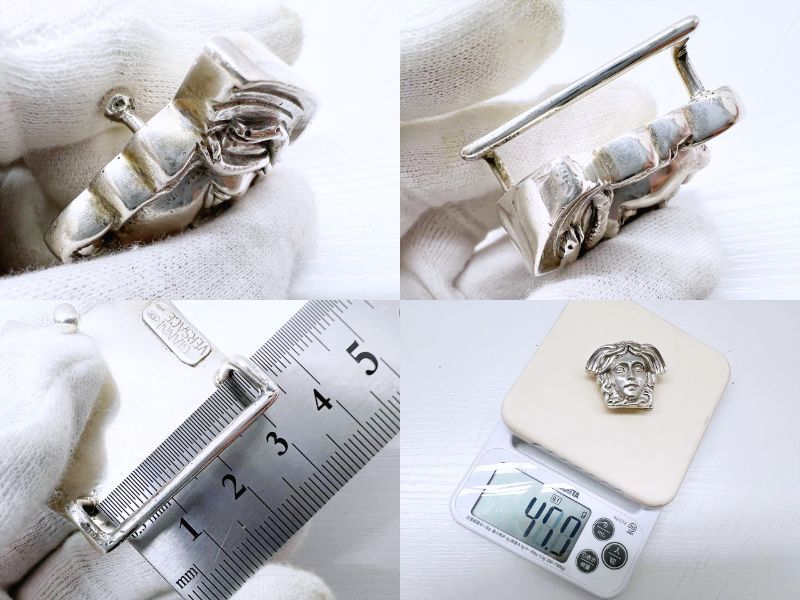 レア VERSACE ヴェルサーチ シルバー925 SV925 メデューサ ベルト