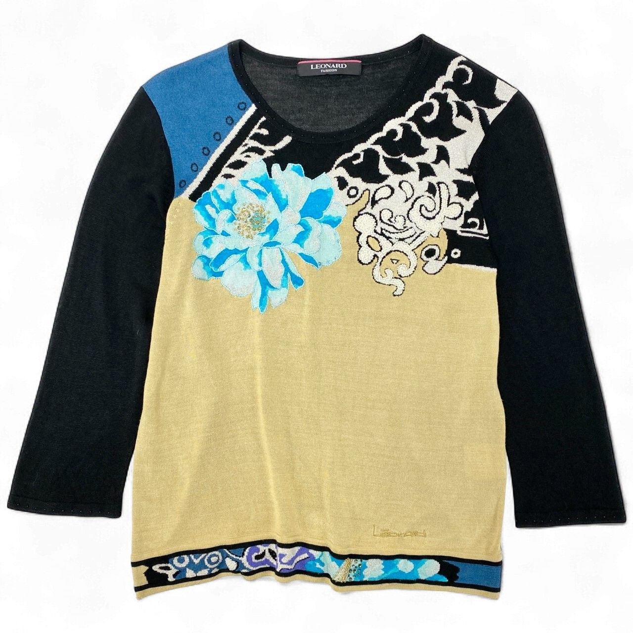 美品　レオナール　カーディガン　ラメ　ラインストーン 美品 レオナール カーディガン ラメ ラインストーン 2025年最新】Yahoo