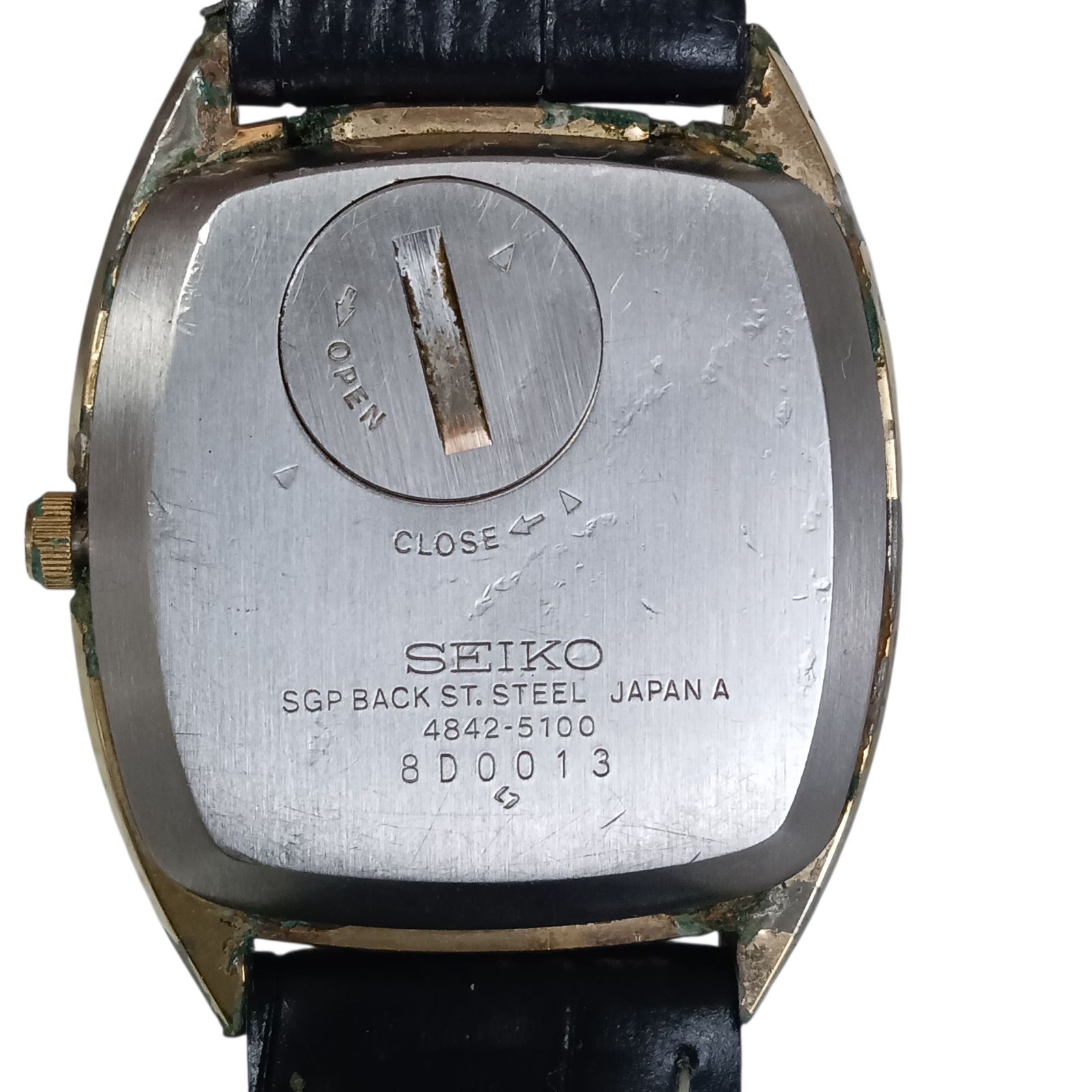 稼働 良品】1122-5 SEIKO GRAND セイコー グランドクォーツ 4842-5100