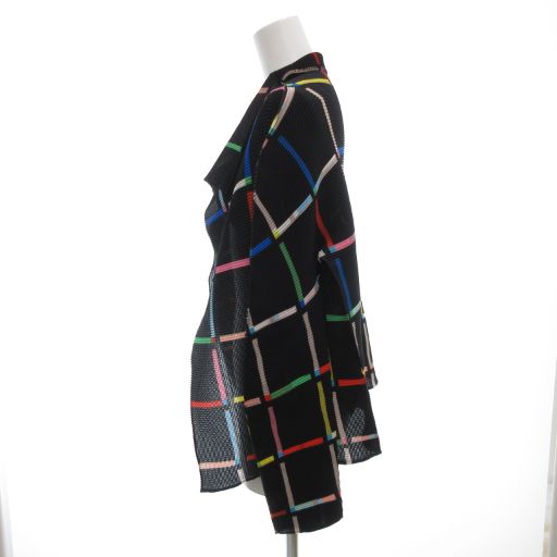 ミーイッセイミヤケ me ISSEY MIYAKE 美品 カーディガン チェック