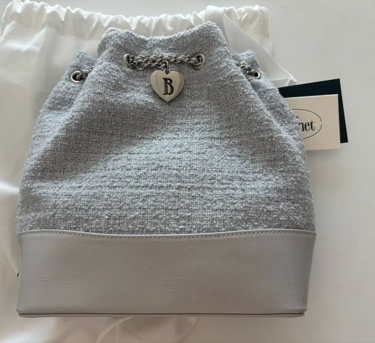 The barnnet ツイードチェーンバッグ The Barnnet ミントツイード