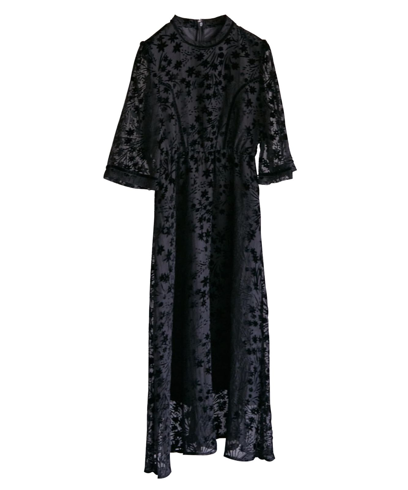 [ビス] VISDRESS フロッキーワンピース【低身長向けサイズ有】 ブラック（01） M