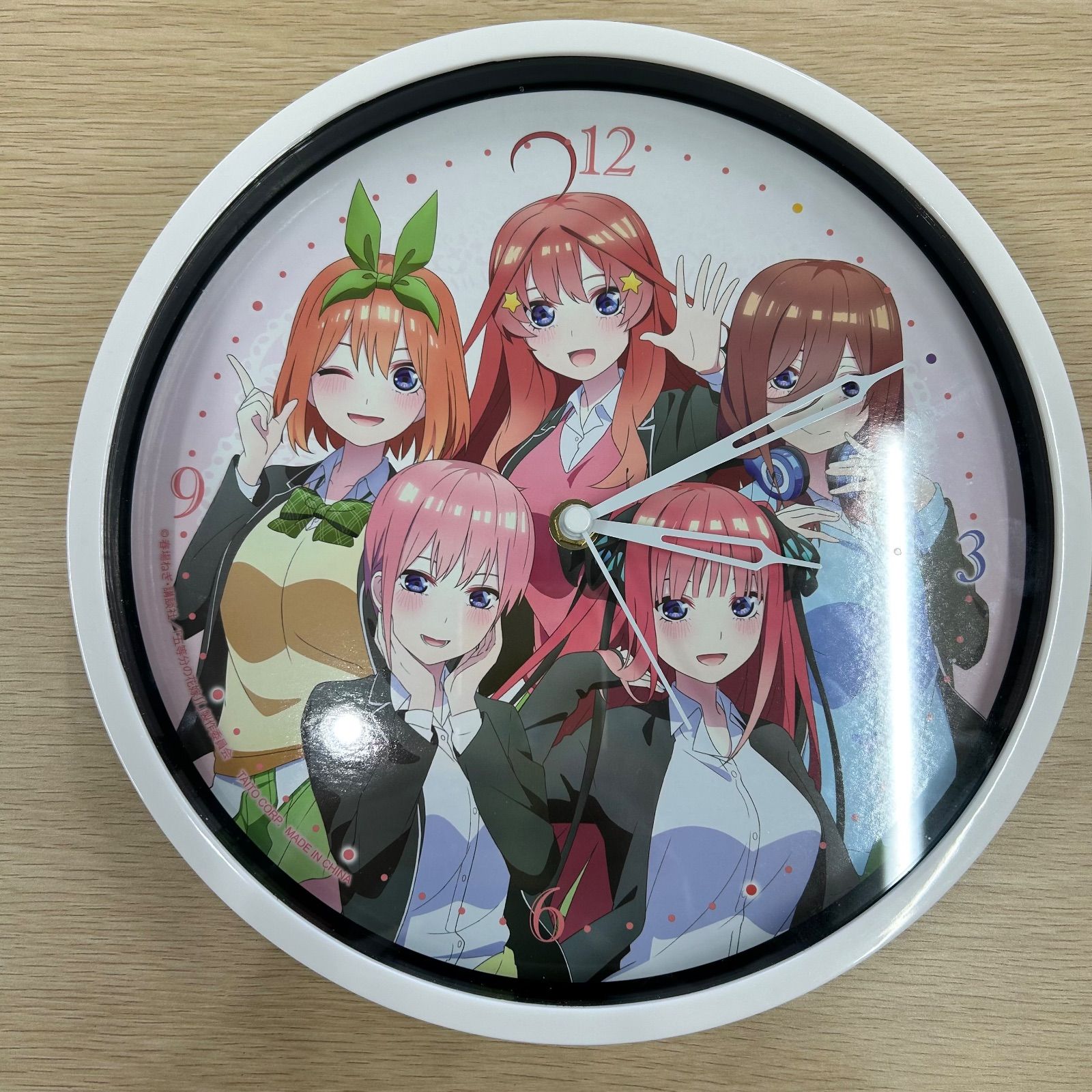 壁掛け時計 B(ホワイト) ウォールクロック 「五等分の花嫁∬」 - メルカリ