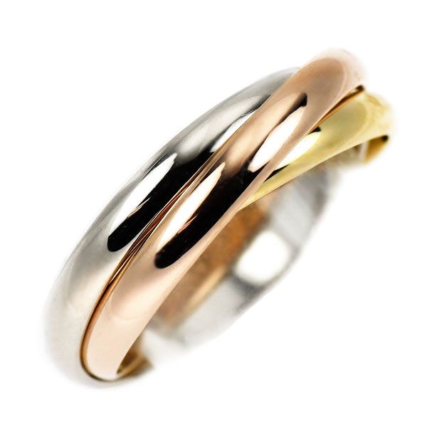 カルティエ K18YG/WG/PG リング トリニティ 50号 - メルカリ