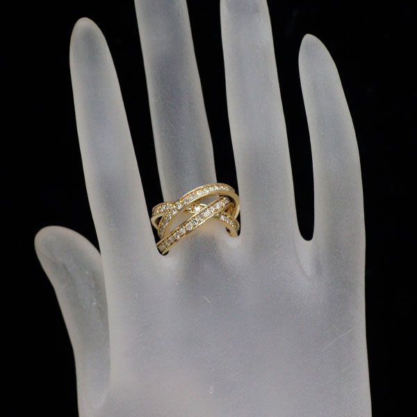K18YG ダイヤモンド リング 2.05ct フルエタニティ 3連 - メルカリ