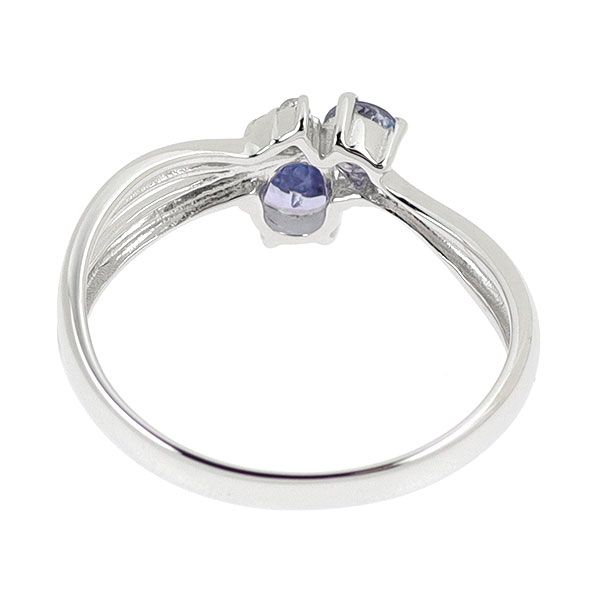 K14WG タンザナイト ダイヤモンド リング - メルカリ