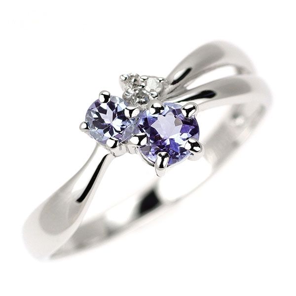 K18WGタンザナイト ダイヤモンドリング K14WG タンザナイト ダイヤモンド リング - メルカリ