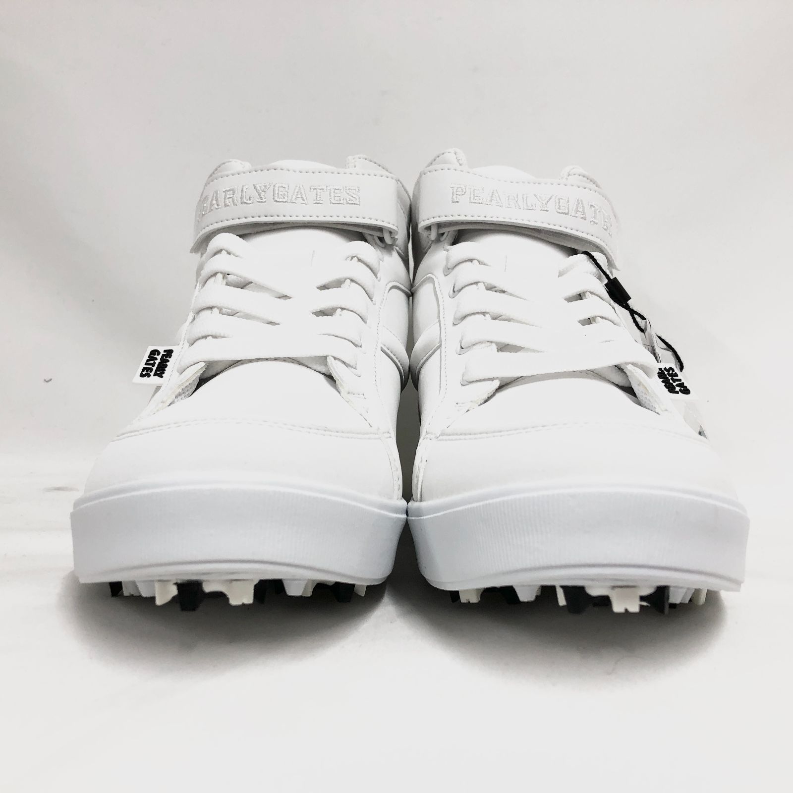 新品 PEARLY GATES ロゴミドルカット ゴルフシューズ 24cm 併 新品 未使用 パーリーゲイツ ミドルカット ゴルフシューズ ホワイト