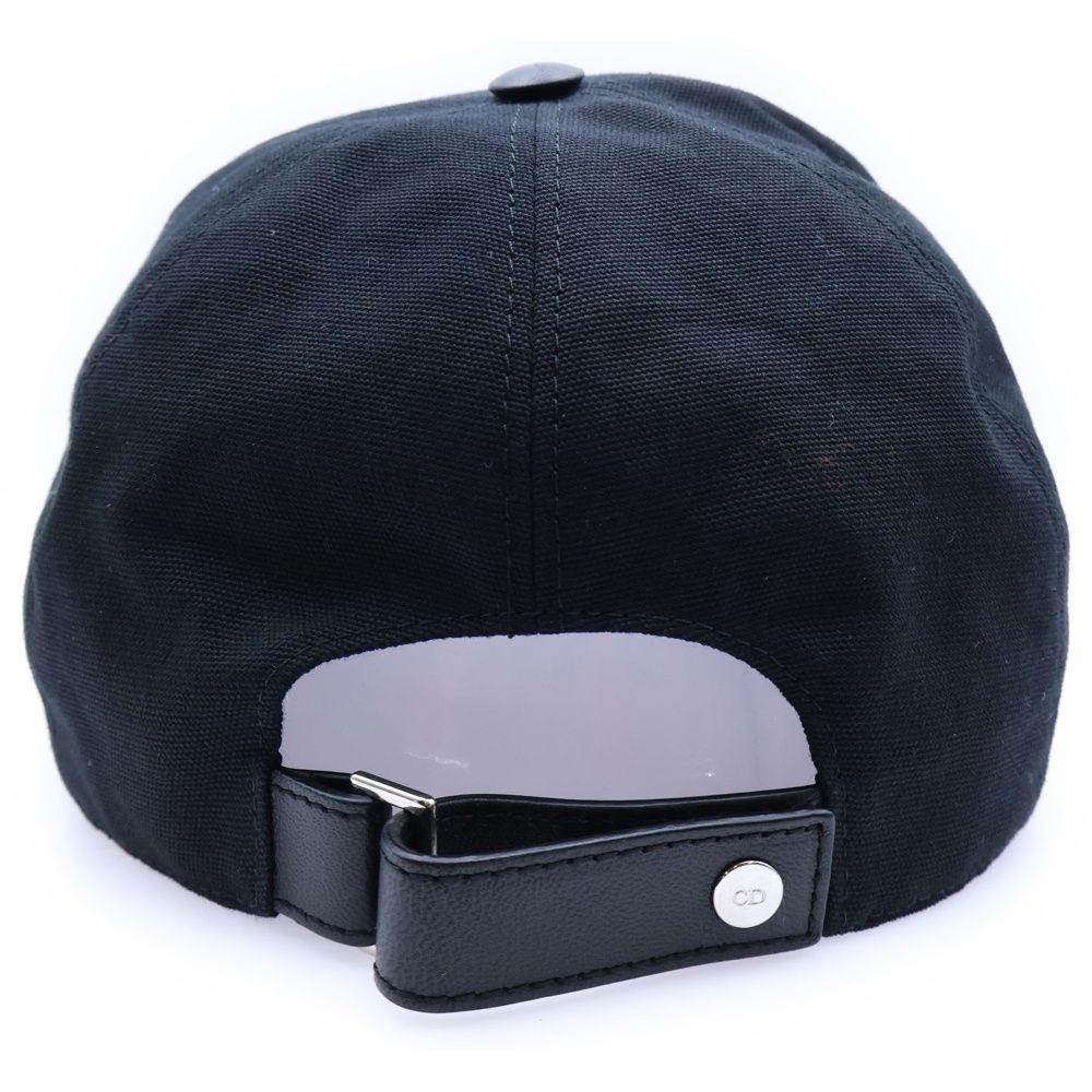 DIOR (ディオール) フロント刺繍ロゴ ベースボールキャップ ブラック