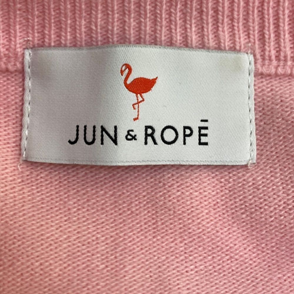 サイズ：L JUN&ROPE ジュン アンド ロペ 長袖ニットセーター ウール混