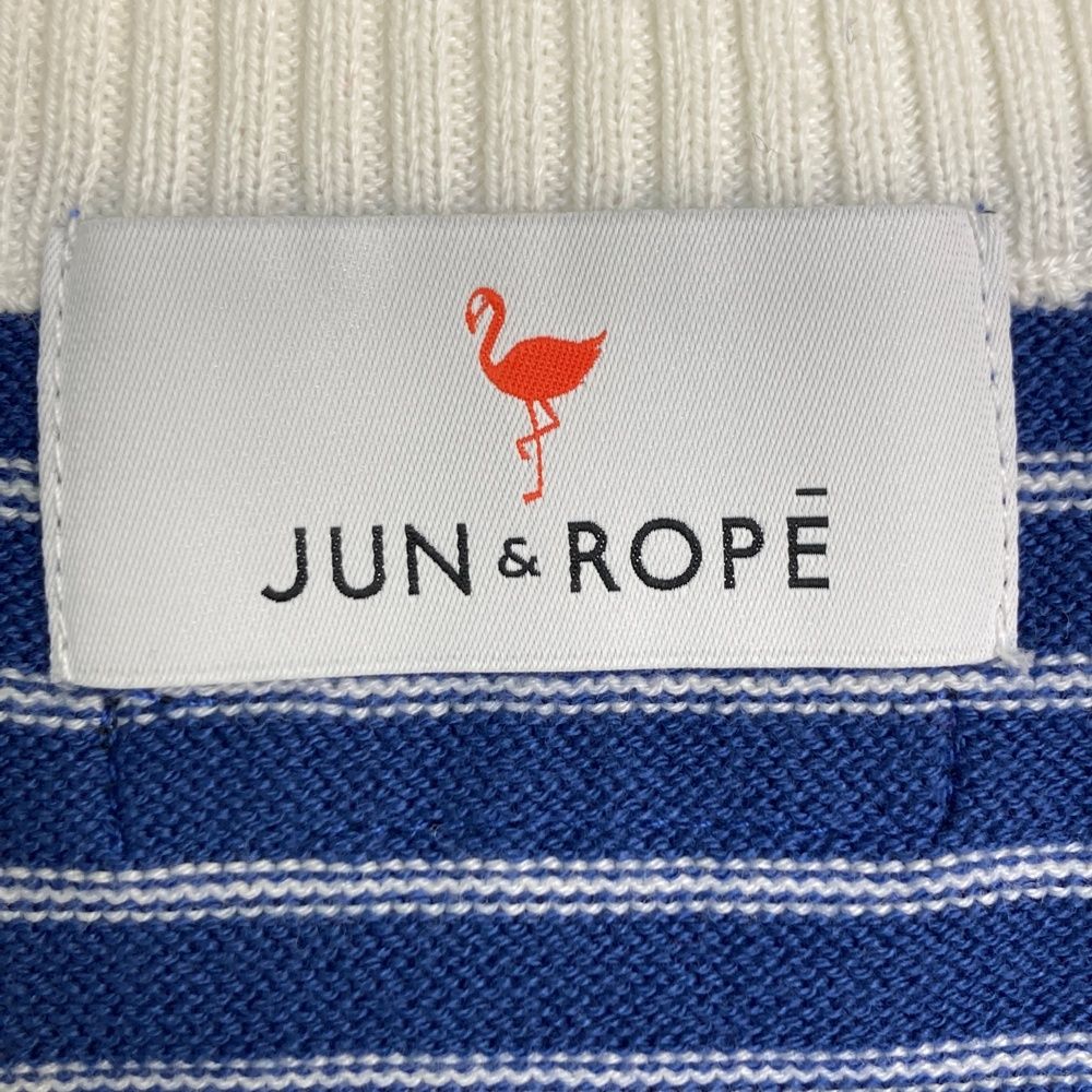サイズ：L JUN&ROPE ジュン アンド ロペ ハーフジップ スウェット 半袖