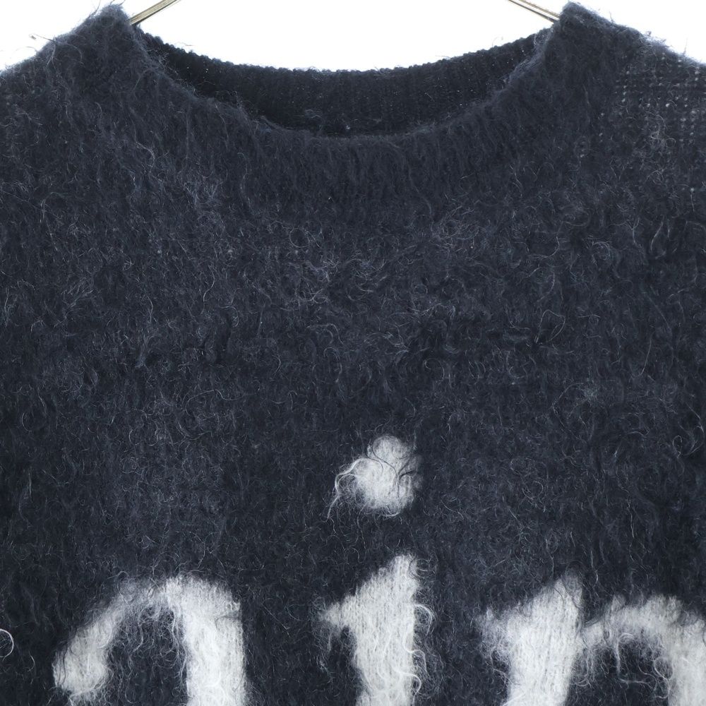 SAINT MICHAEL (セントマイケル) 23AW CREW NECK KNIT フロントロゴ