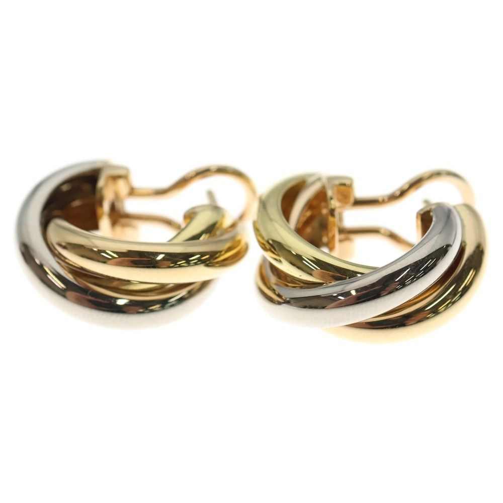 Cartier (カルティエ) トリニティ フープ ピアス ゴールド Au750 K18