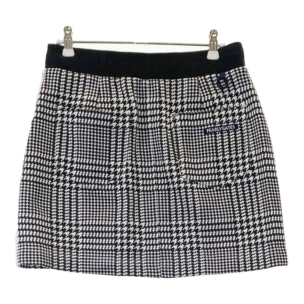 サイズ：1 PEARLY GATES パーリーゲイツ スカート 千鳥柄 ブラック系