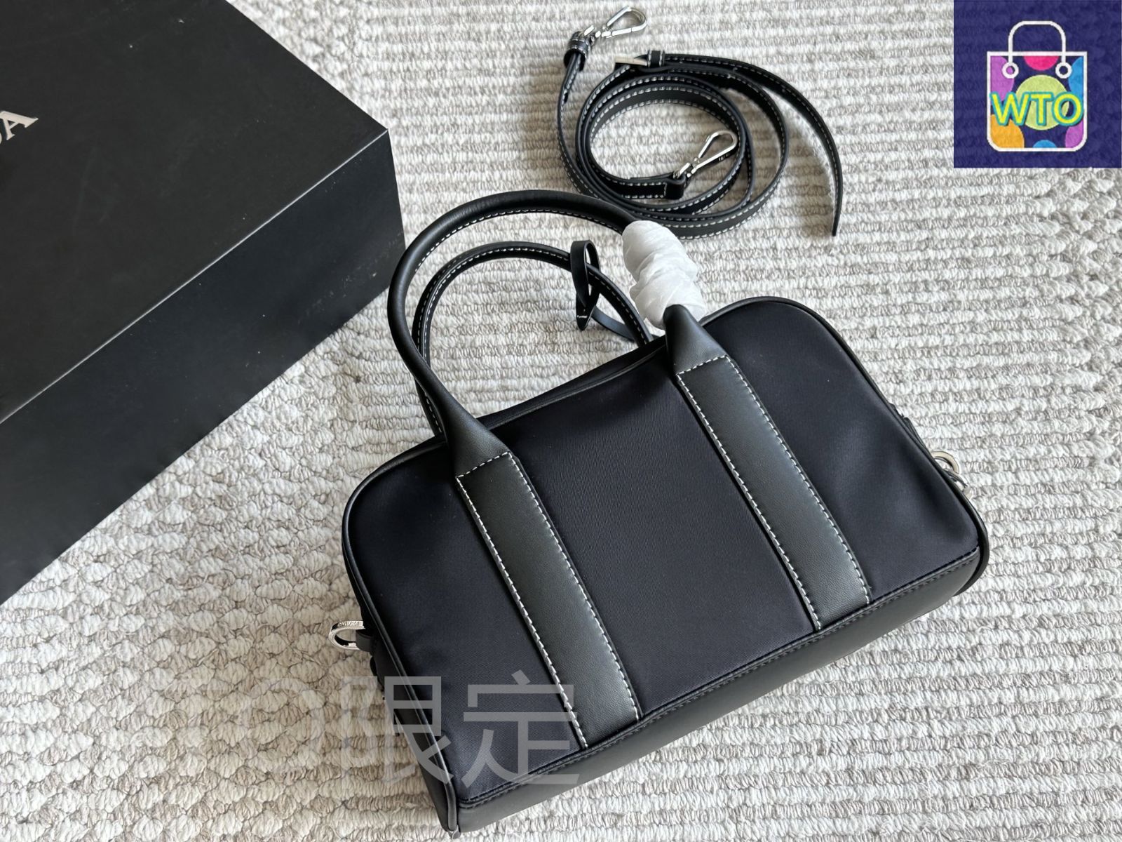 今日特価】Prada プラダ ボストンバッグ シリーズ 柔らかいナイロン