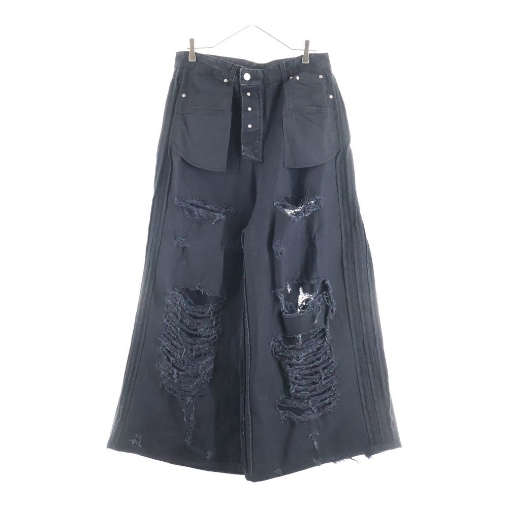 VETEMENTS 23ss 希少 ダメージ レイヤード バギーパンツ VETEMENTS (ヴェトモン) 23SS Destroy Denim Pants デストロイ
