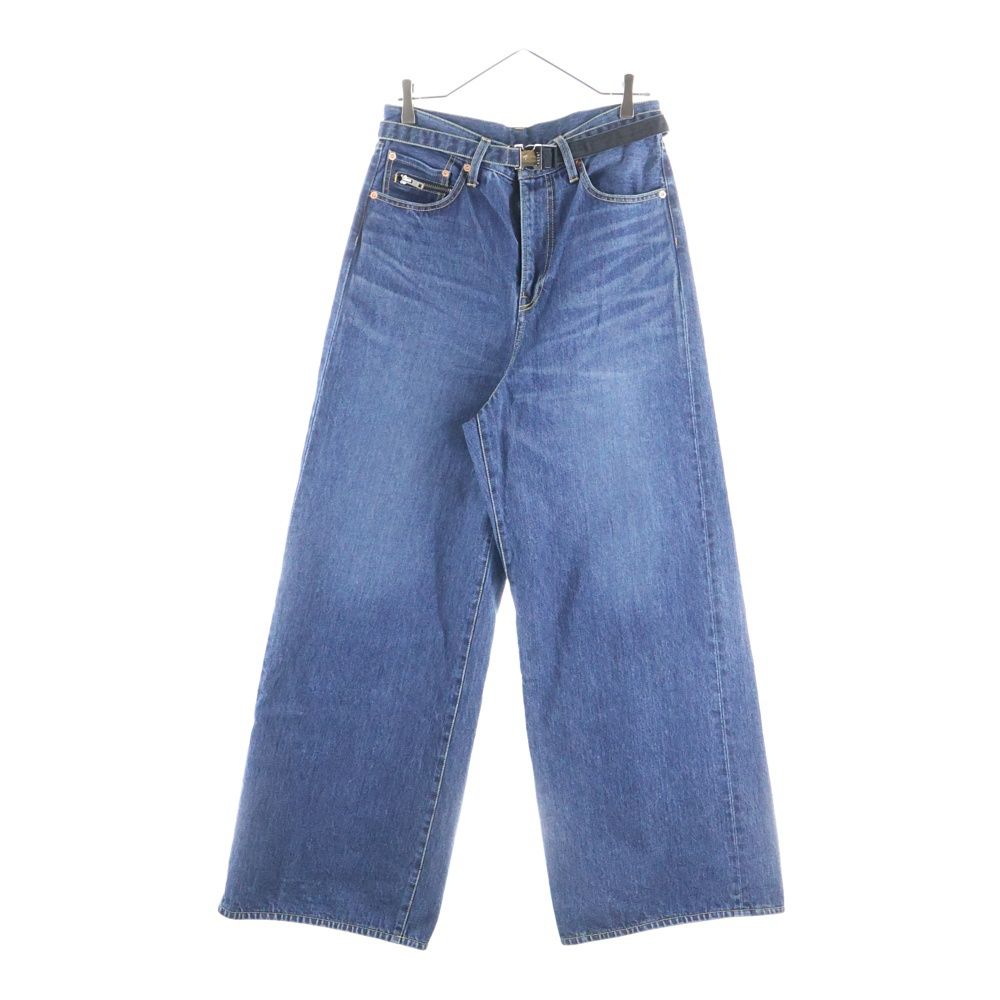 sacai サカイ ベルテッド デニムパンツ ジーンズ インディゴ M sacai サカイ ベルテッド デニムパンツ ジーンズ インディゴ M