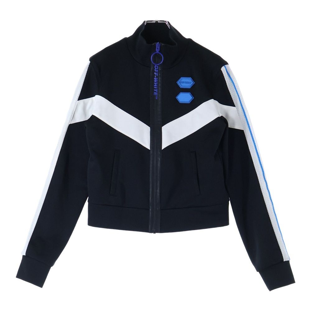 OFF-WHITE オフホワイト 19 SS Logo Zipped Track Jacket トラックジャケット ブラック